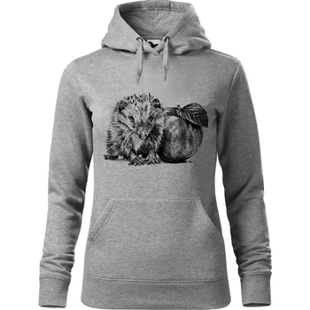 Dámská mikina Mikina - Ježek 2 Barva: Šedá (12), Velikost: XXL, Střih: Dámské