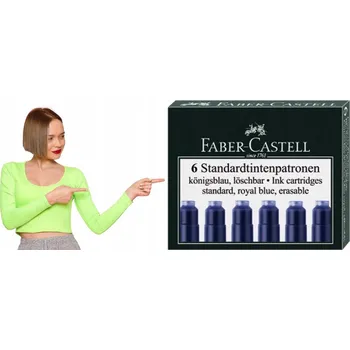 Vrták Faber-Castell Bombičky do plnicích per modré 6 ks