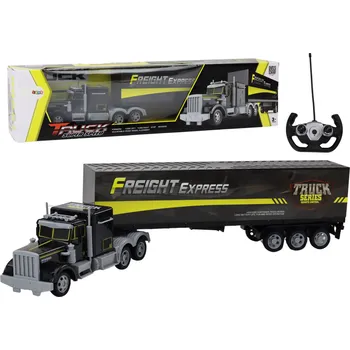 RC model auta Mamido RC dálkově ovládaný nákladní vůz 27MHZ se světly žlutý