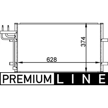 Výparník klimatizace Kondenzátor, klimatizace MAHLE AC 374 000P