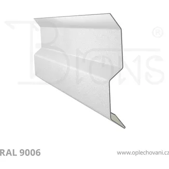 Střešní lemovaní Krycí lišta typ A rš 80 stříbrná