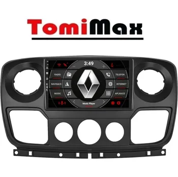 Autorádio TomiMax Renault Master, Opel Movano, Nissan NV400 2010+ Android 14 autorádio s WIFI, GPS, USB, BT HW výbava: 4 Core 2GB+32GB LOW - Model auta: Renault Master, Opel Movano, Nissan NV400 2010+, Velikost obrazovky: Dotyková obrazovka: 10,1"