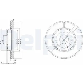 Brzdový kotouč Brzdový kotouč DELPHI BG2629