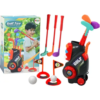 Hračka pro nejmenší Mamido Sada na mini golf pro děti s vozíkem na kolečkách