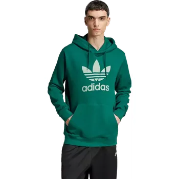 Pánská mikina Pánská mikina s kapucí Adidas Adicolor Classics Trefoil zelená