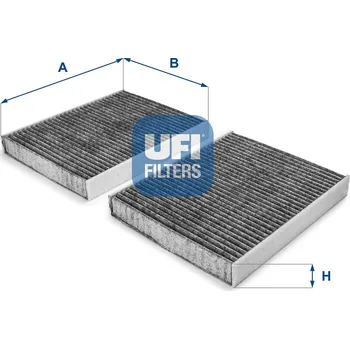 Ventilátor topení a klimatizace Filtr, vzduch v interiéru UFI 54.231.00