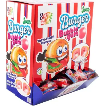 Bonbon Sweet´n Fun | Sour Burger - kyselá žvýkačka 200 ks