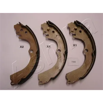 Brzdová čelist Sada brzdových čelistí ASHIKA 55-07-798