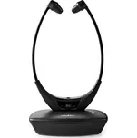 NEDIS bezdrátová TV sluchátka/ RF/ do uší/ výdrž 4,5 hodin/ rozsah 35 m/ digitální zvuk/ vyvážení zvuku/ černé