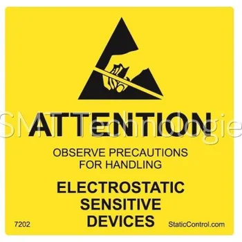 ESD Lepicí štítek - logo ESD, RS-471, 51x51mm, role 500 štítků, 7202 - 100105236