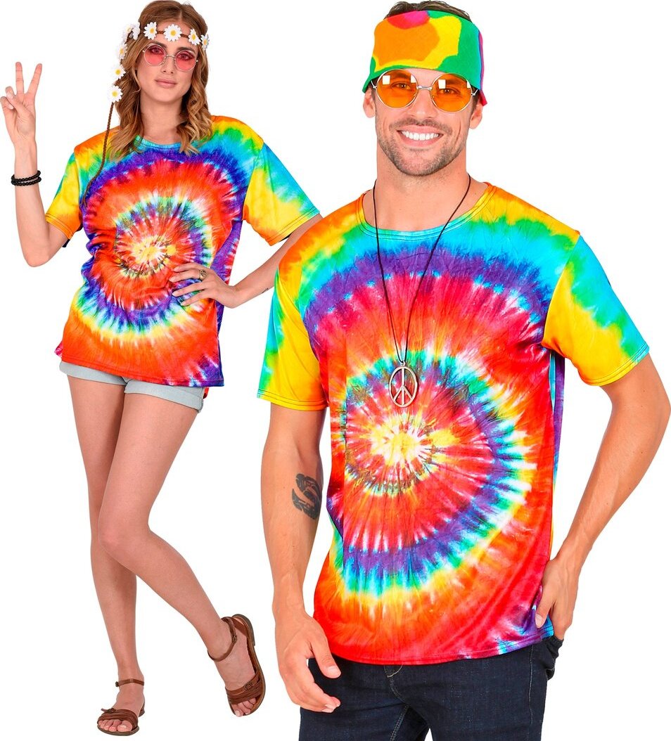 Hippie batikované tričko - S/M