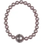 Dekorační ozdobná šňůra na záclony a závěsy s magnetem PERLA , fialová 27 cm Mybesthome