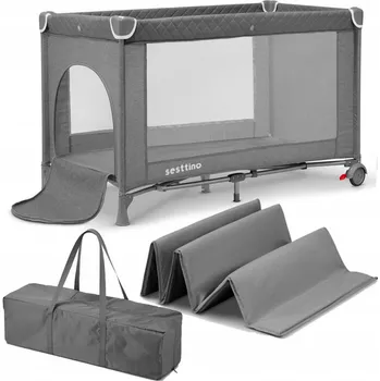 Dětská postýlka Dětská turistická postýlka Sesttino Lia 65 x 125 cm gray