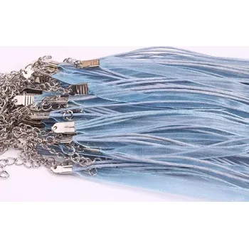 Korálek Šňůrka na krk s šifonem č. 7