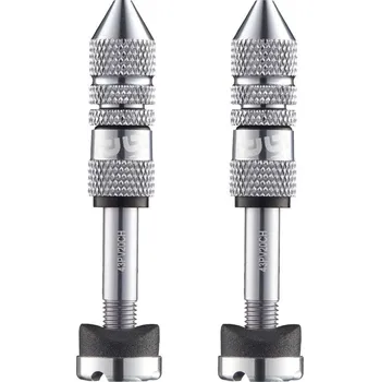 Bezdušový systém E*THIRTEEN Schrader Quickfill | Tubeless Valves | Gen2 | 23-31mm Depth | 2 Pieces | Silver