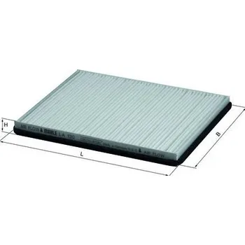 Ventilátor topení a klimatizace Filtr, vzduch v interiéru MAHLE LA 130