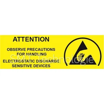 ESD Lepicí štítek - ESD citlivý obsah, 127x50mm, role 1000 štítků, 2 - 100105224