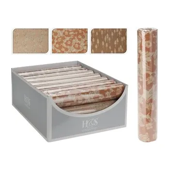 Dekorační organza 28x250 cm - (3 vzory s potiskem zlatou nití)