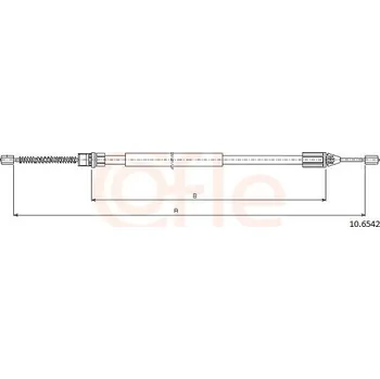 Auto-moto Tažné lanko, parkovací brzda COFLE 10.6542