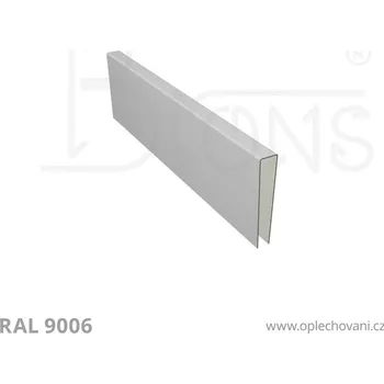 Střešní lemovaní U - profil rš 120 stříbrná