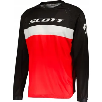 Moto bunda Mikina Scott Jersey 350 Swap Evo červeno-černá