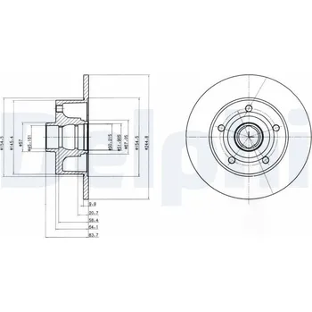 Brzdový kotouč Brzdový kotouč DELPHI BG3030