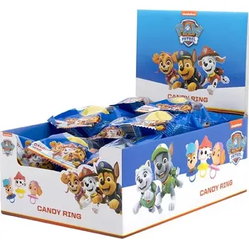 Bonbon Paw Patrol Candy Ring - lízátko prstýnek 24 ks