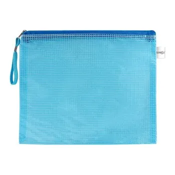 Archivační box Síťovaná obálka se zipem PVC / A4, modrá