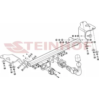 Tažné zařízení Steinhof T-091 Tažné zařízení Toyota Auris 3/5D 2007-2012