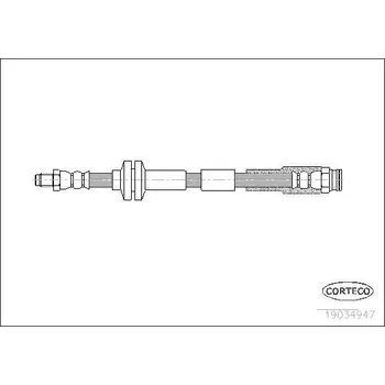Brzdová hadice Brzdová hadice CORTECO 19034947