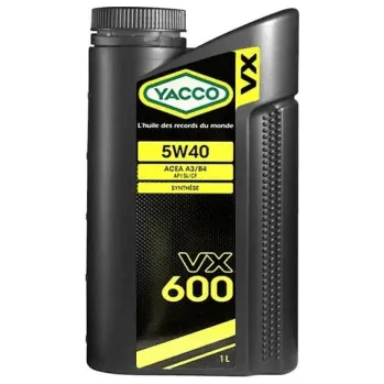 Autodíl Motorový olej YACCO VX 600 5W-40, 4L