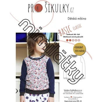 Dívčí mikina Dětská mikina BASIC CLASSIC | 80 - 176 - Česky