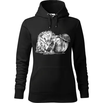 Dámská mikina Mikina - Ježek 2 Barva: Černá (01), Velikost: XXL, Střih: Dámské