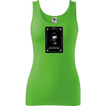 DOBRÝ TRIKO Dámské tílko s potiskem Družička tarot Velikost: 2XL, Barva: Apple green
