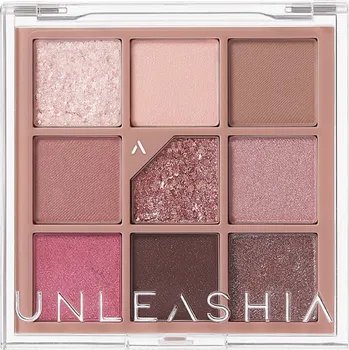 Oční linky UNLEASHIA - GLITTERPEDIA EYE PALLETE - 5 ALL OF DUSTY ROSE - Paletka veganských očních stínů 6,6 g