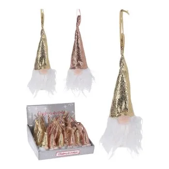 Vánoční dekorace Vánoční ozdoby - Skřítek 20 cm (zlatá, růžově zlatá)