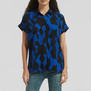 Dámská košile Košile Be You Blue Print 1039156 16 (XL)