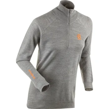 Pánská mikina Svetr BJ Lodge Half Zip Light Grey Melange| XL