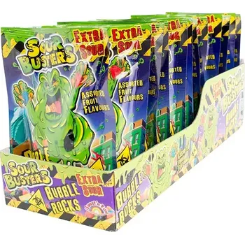 Bonbon Sweet´n Fun | Sour Busters Bubble Rock - kyselé žvýkačky 12 ks