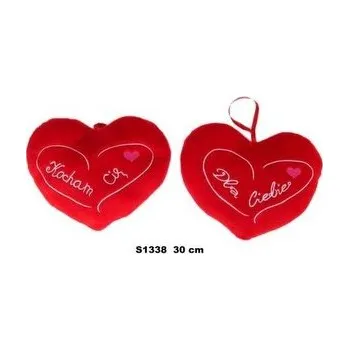 plyšák Poduszka Serce 30cm MIX