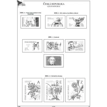 Sběratelství Albové listy A4 POMfila ČR - ročník 2024, rozšířená verze - (39 listů), vč. zesílených euroobalů, nezasklené, papír 160gr.