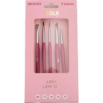 Kosmetický štětec ZOLA Lash Lami Set sada 5 štětců na lash lifting
