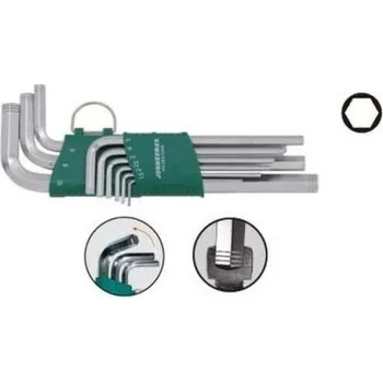 Sada klíčů Imbus extra dlouhé, protizkluzové 9ks Jonnesway