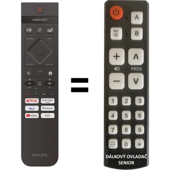 Philips 55OLED909/12 náhradní dálkový ovladač pro seniory