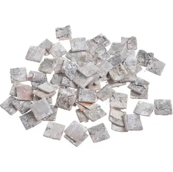 CANEA DEKORACE - ČTVEREČKY, březová kůra 2,5 cm bělená Kusy: 1 kus