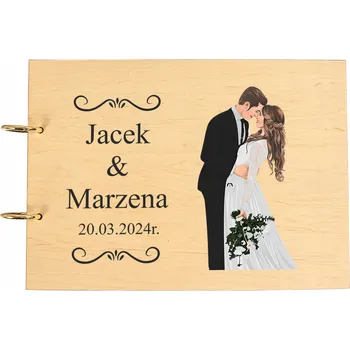 PERSONALIZOVANÉ FOTOALBUM DÁREK PRO NOVOMANŽELE FOTKY SVATEBNÍ PAMÁTKA