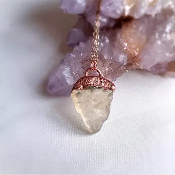 Náhrdelník Libyjské pouštní sklo - tektit, top kvalita - přívěsek, náhrdelník ŠPERKY S PŘÍRODNÍMI KRYSTALY