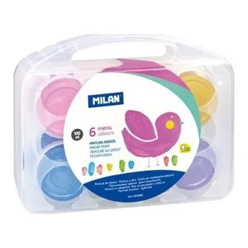 Dětské zboží Farby do malowania palcami metalic 6 kol x 100ml