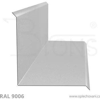 Střešní lemovaní Roh vnitřní rš 240 stříbrná
