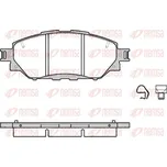 Sada brzdových destiček, kotoučová brzda REMSA 1671.04